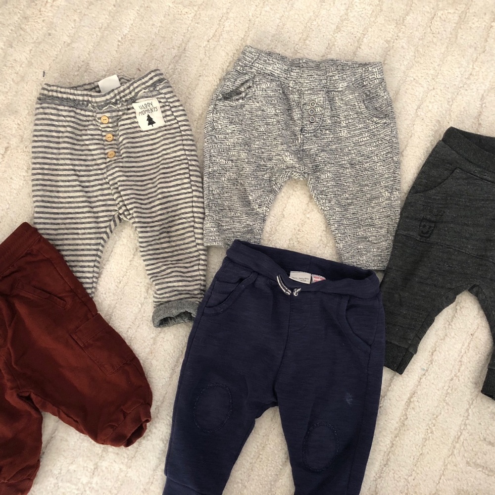 Zara baby boy pants set of 5 bundle!